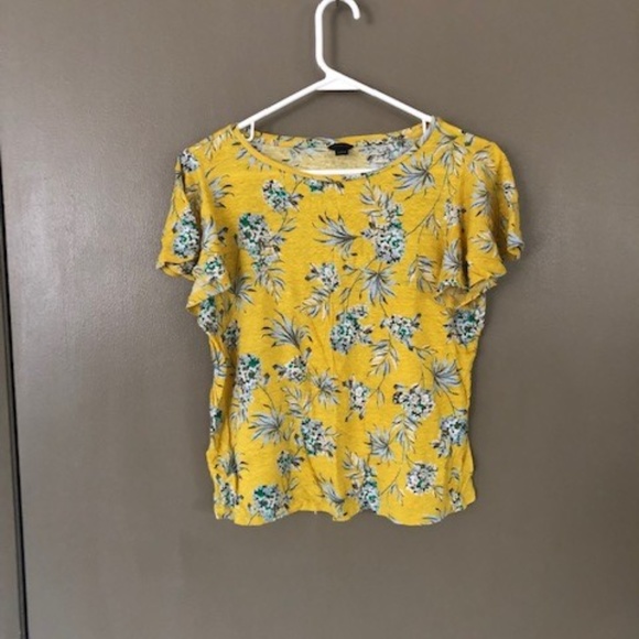 Ann Taylor Flutter Sleeve Top - Picture 2 of 2